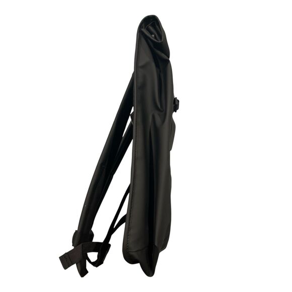 RAINS Rolltop Rucksack W3 Backpack Black Waterproof Laptop - Picture 5 of 8